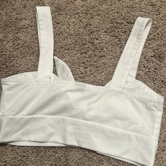 SHEIN white tie top - Picture 5 of 8